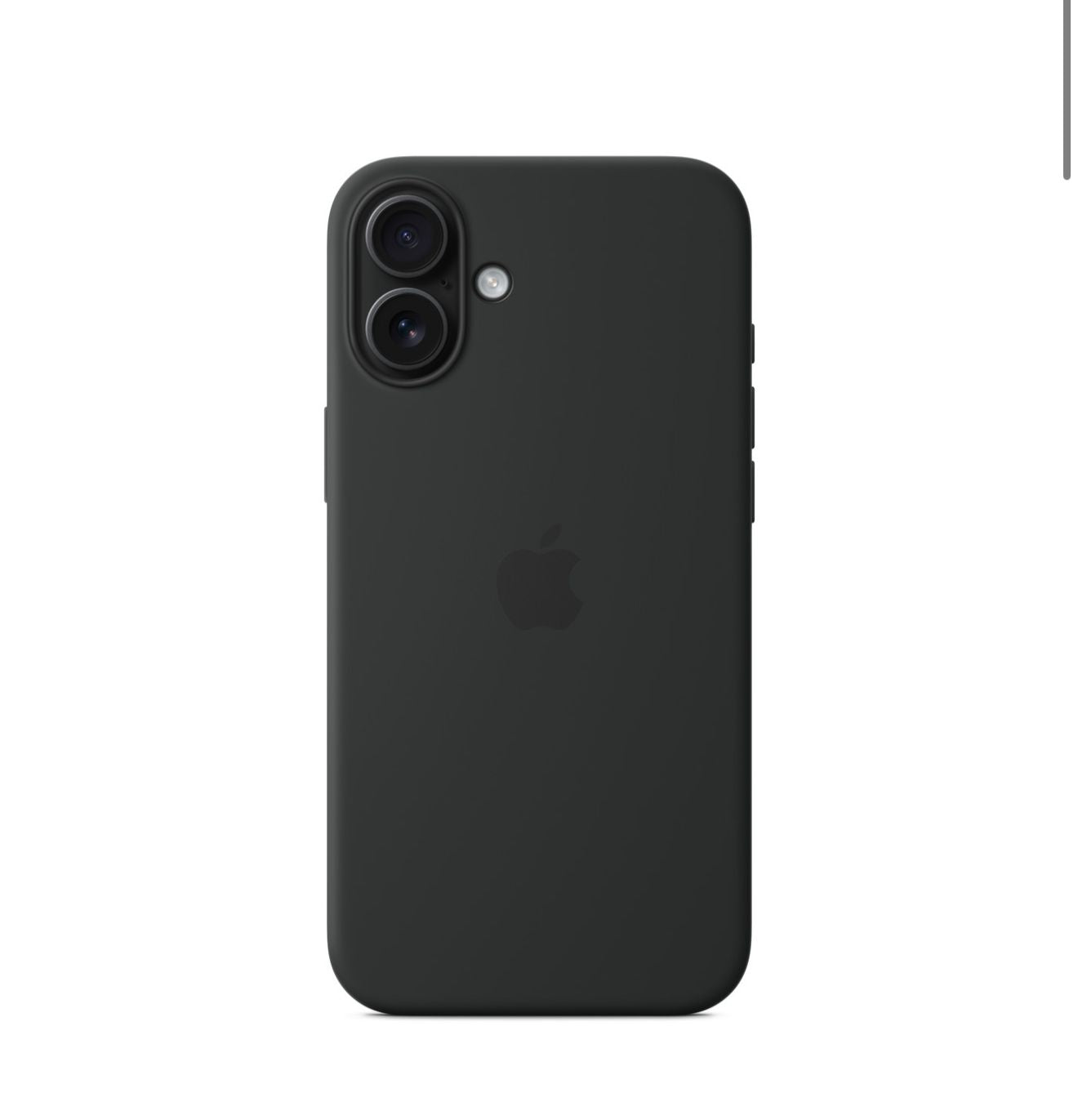 Custodia MagSafe in silicone per iPhone 16 Plus - Nero